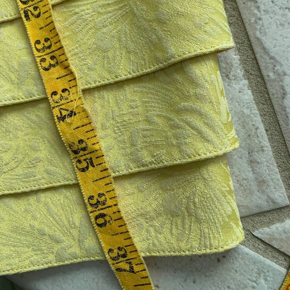 Adrianna Papell Butter Yellow Cocktail Dress Sz 8 - Picture 4 of 7